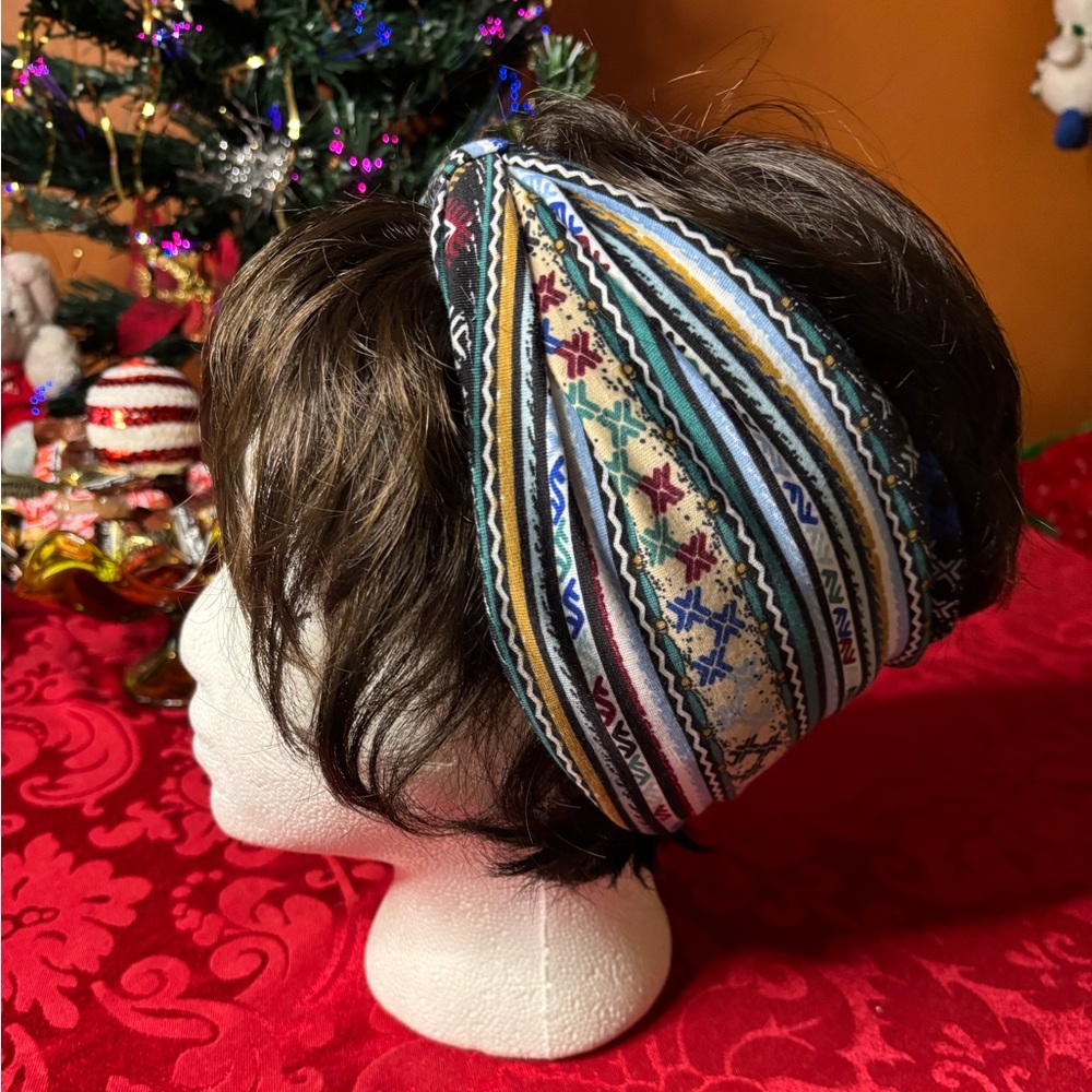 Multicolored Wide Yoga Headband